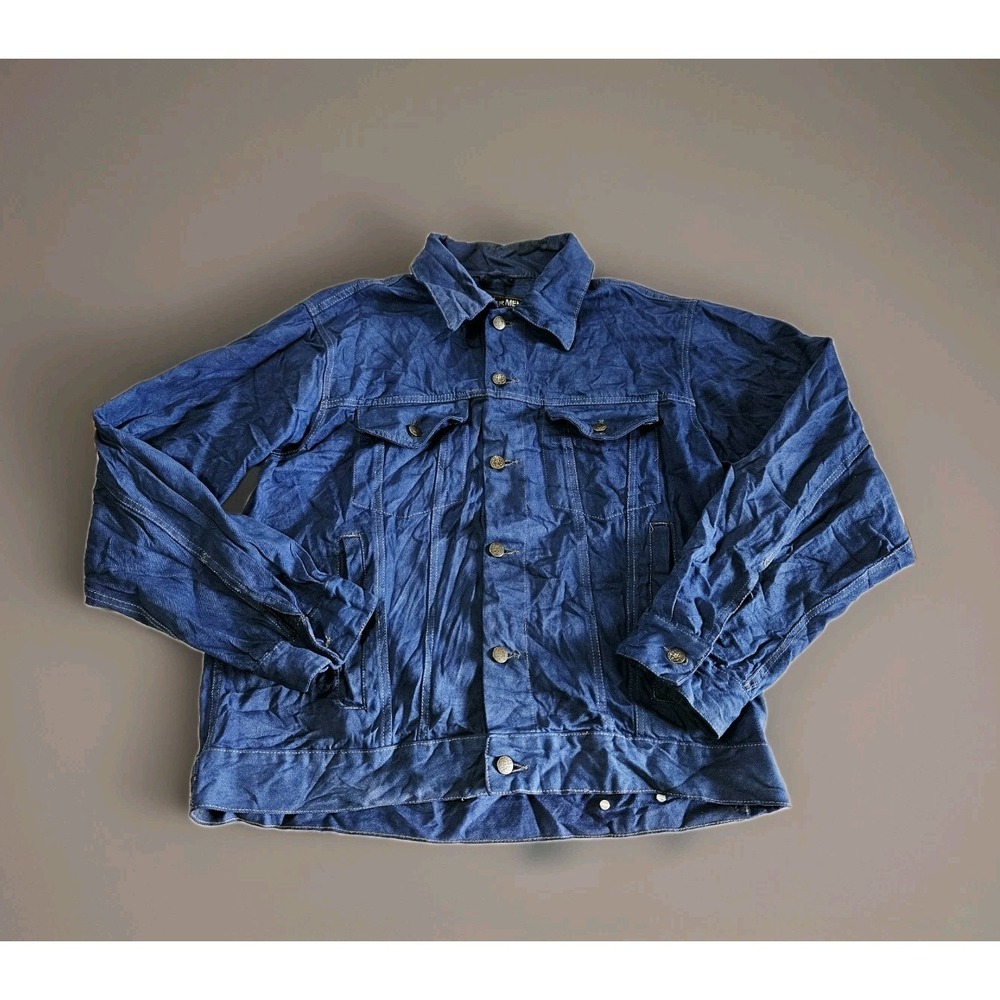 Vintage Men's Atlas For Men Original Outfitters Blue‎ Denim Jean Jacket Size XL